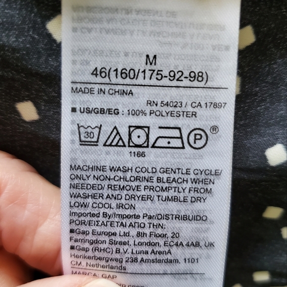 Gap NWT Long Sleeve Wrap Mini Confetti Dress.  Size Medium - Picture 8 of 9